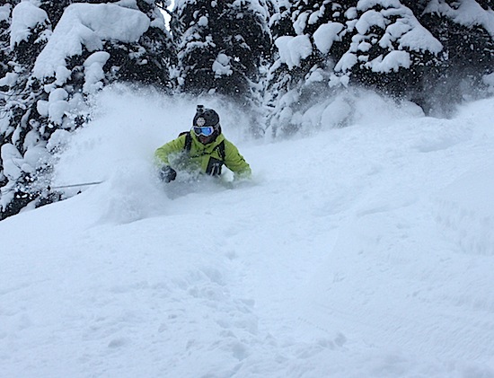 Joel Gratz enjoys perfect powder (photo: Jason Weingast).